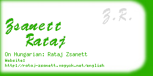 zsanett rataj business card